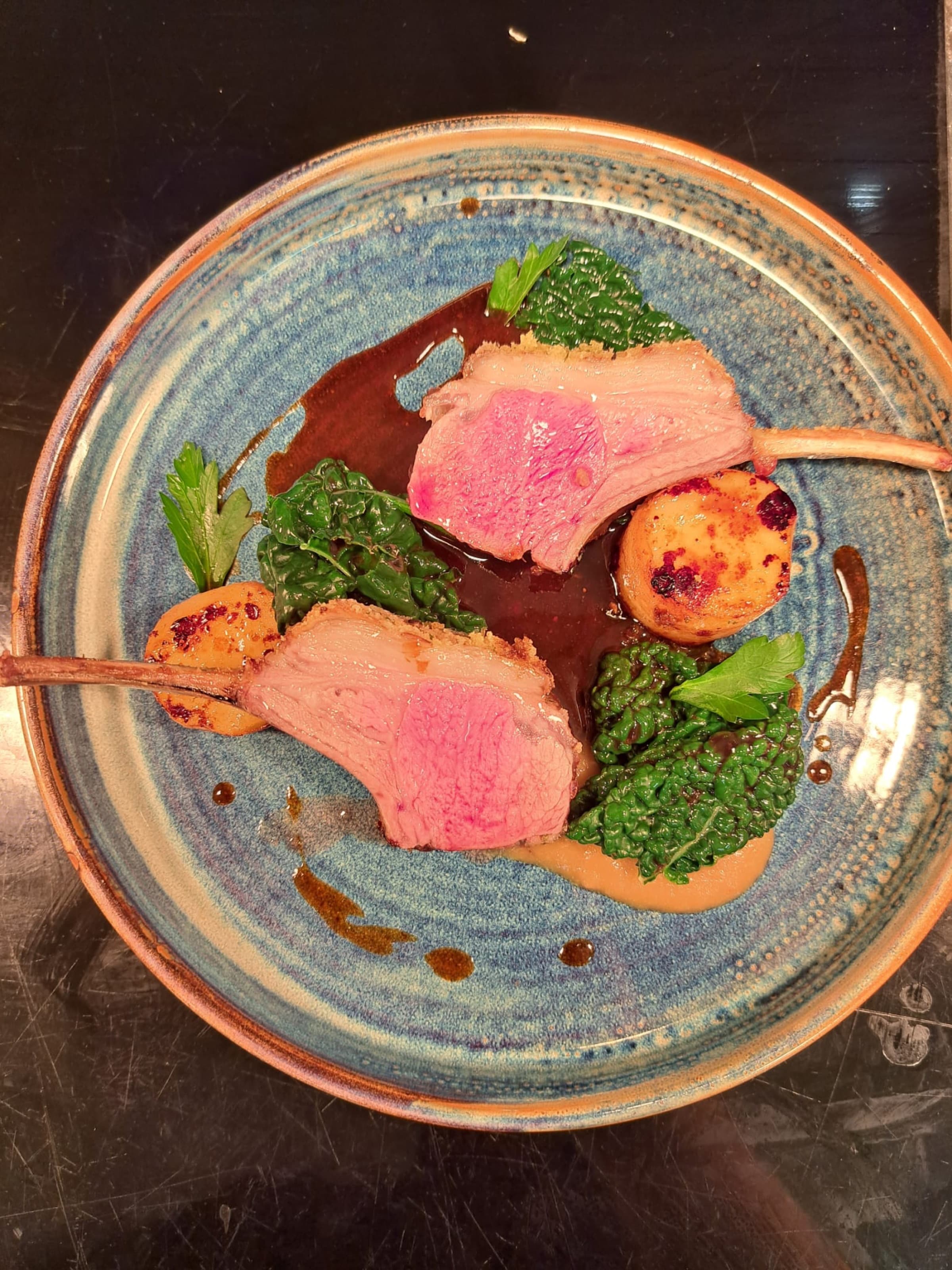 Lamb, Pink — ceramic · greens
