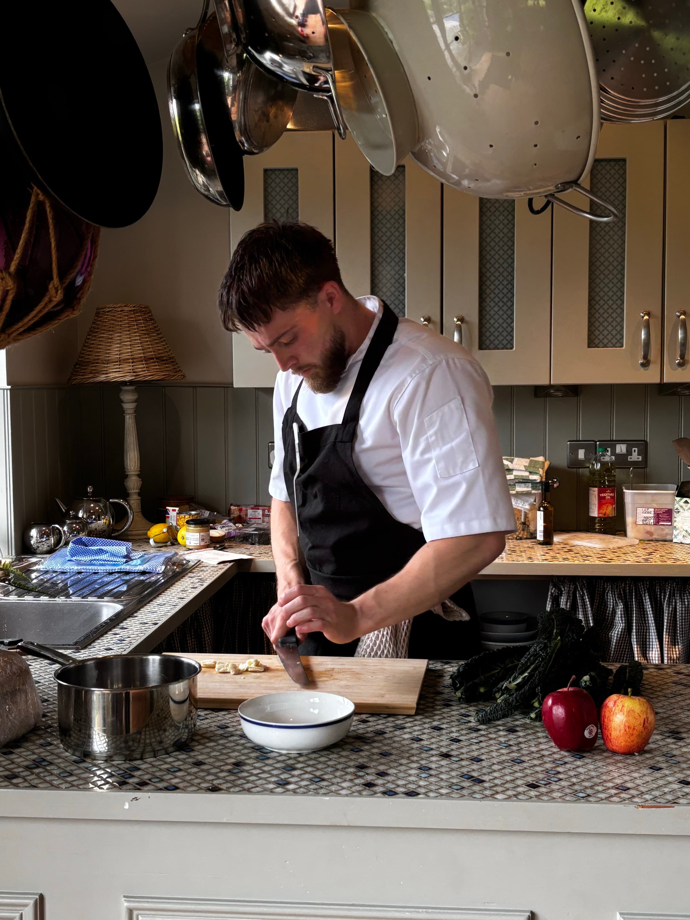 The Cottage Kitchen — lamplight · knife